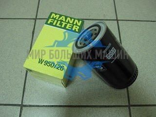 W950/26 Фильтр Iveco DAF масляный Mann-Filter